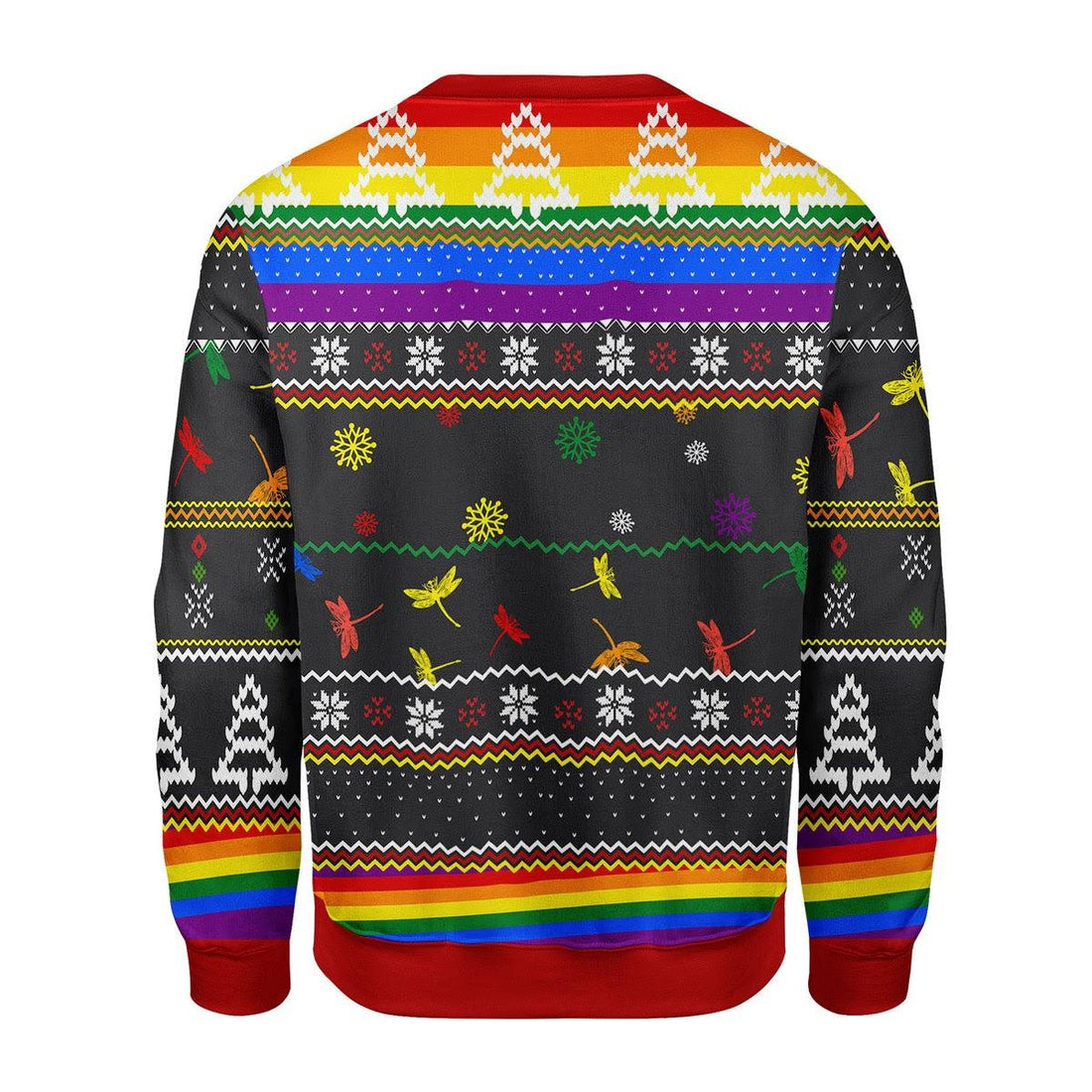 LGBT Dragon Christmas Tree Christmas Sweater - DucG
