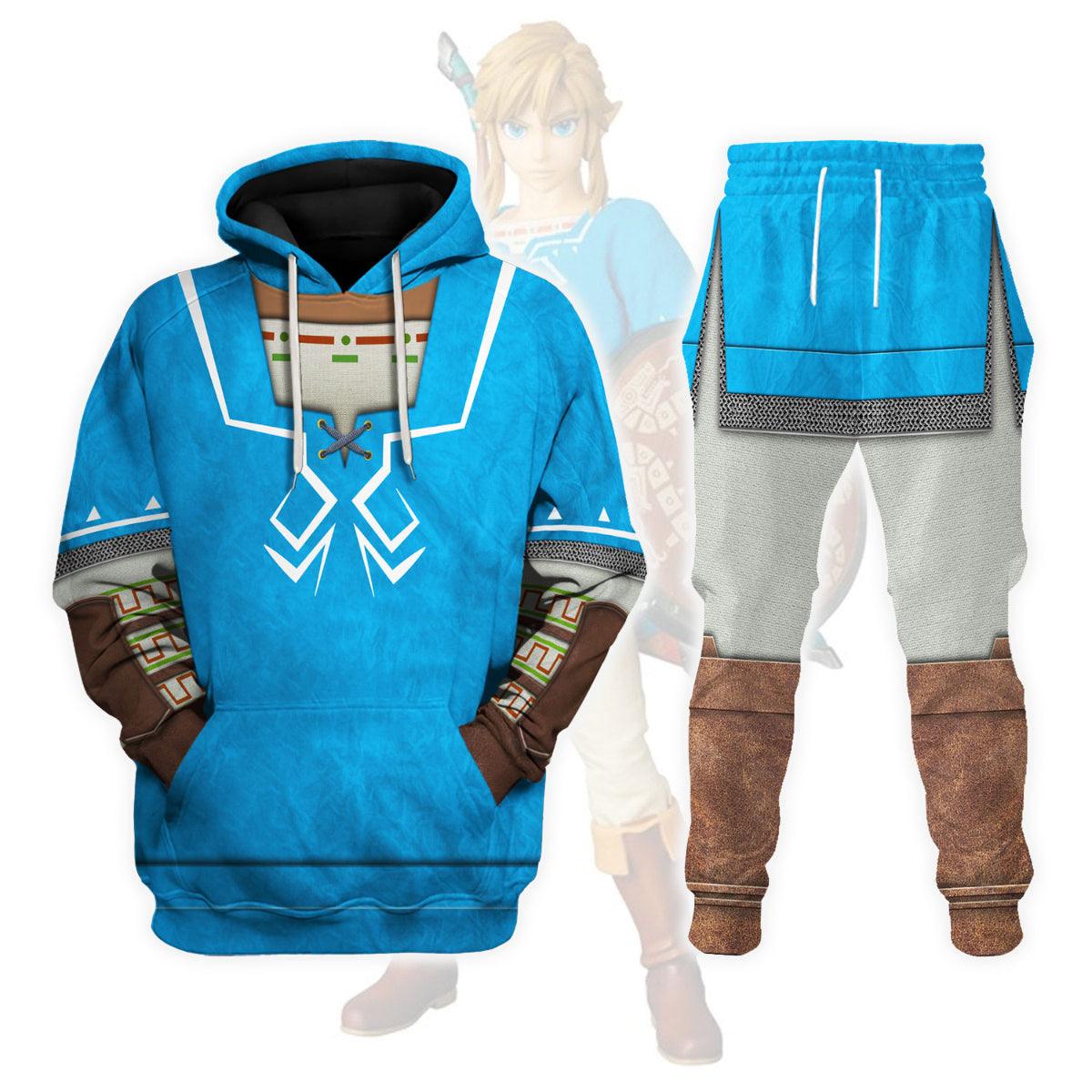 Link Attire Champion's Tunic New Unisex Hoodie Sweatshirt T-shirt Sweatpants Cosplay - Gearhomie.com