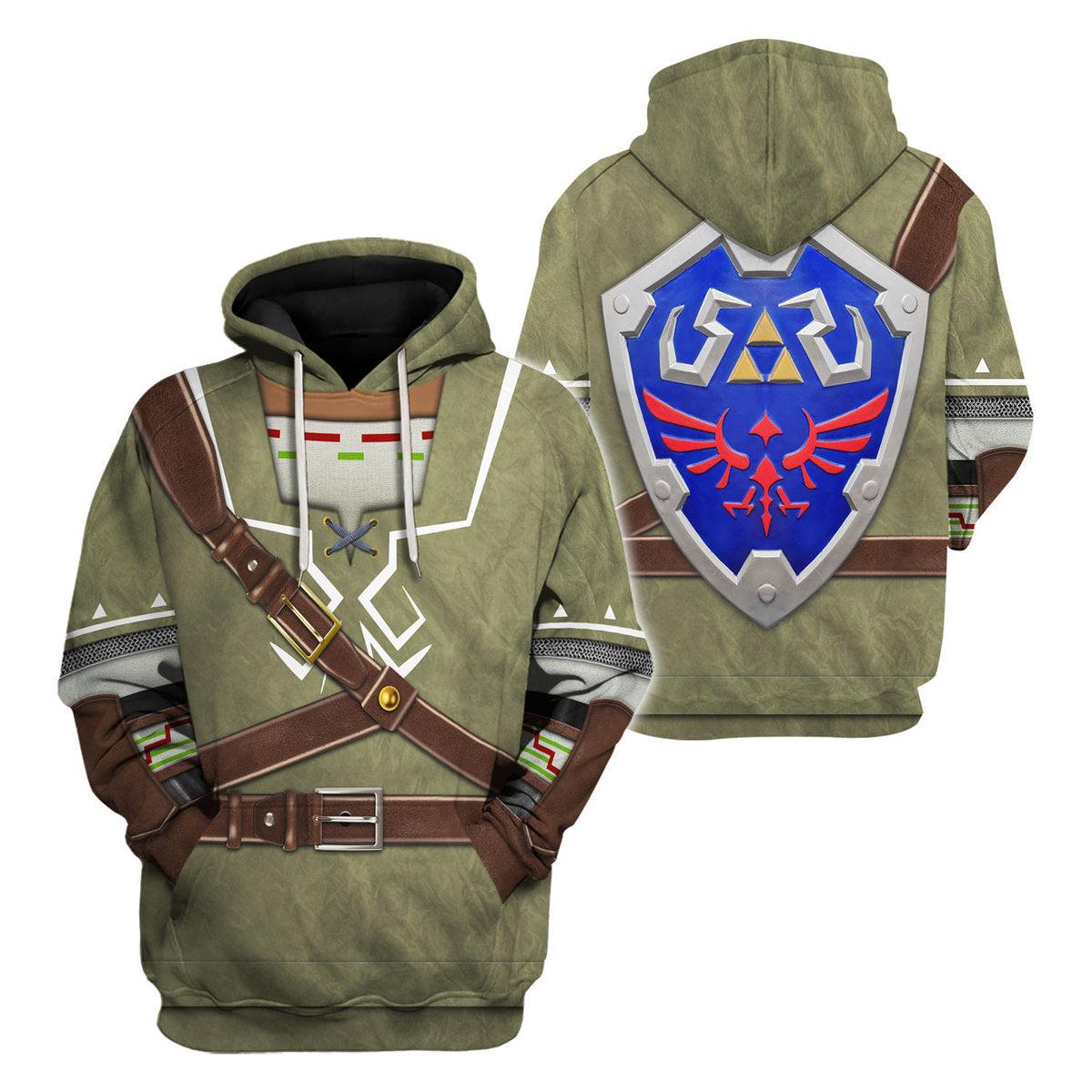 Link Attire Shield Unisex Hoodie Sweatshirt T-shirt Sweatpants Cosplay - Gearhomie.com