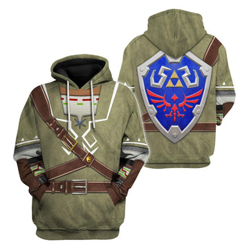 Link Attire Shield Unisex Hoodie Sweatshirt T-shirt Sweatpants Cosplay - Gearhomie.com