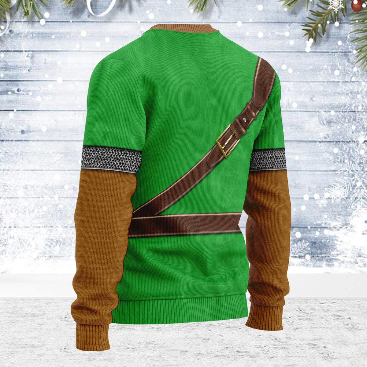 Link Iconic Attire Themed Costume Unisex Christmas Wool Sweater - Gearhomie.com