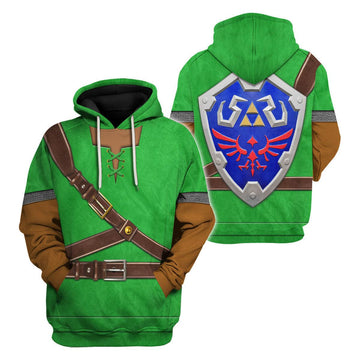 Link Iconic Shield Iconic Costume Unisex Hoodie Sweatshirt T-shirt Sweatpants Cosplay - Gearhomie.com
