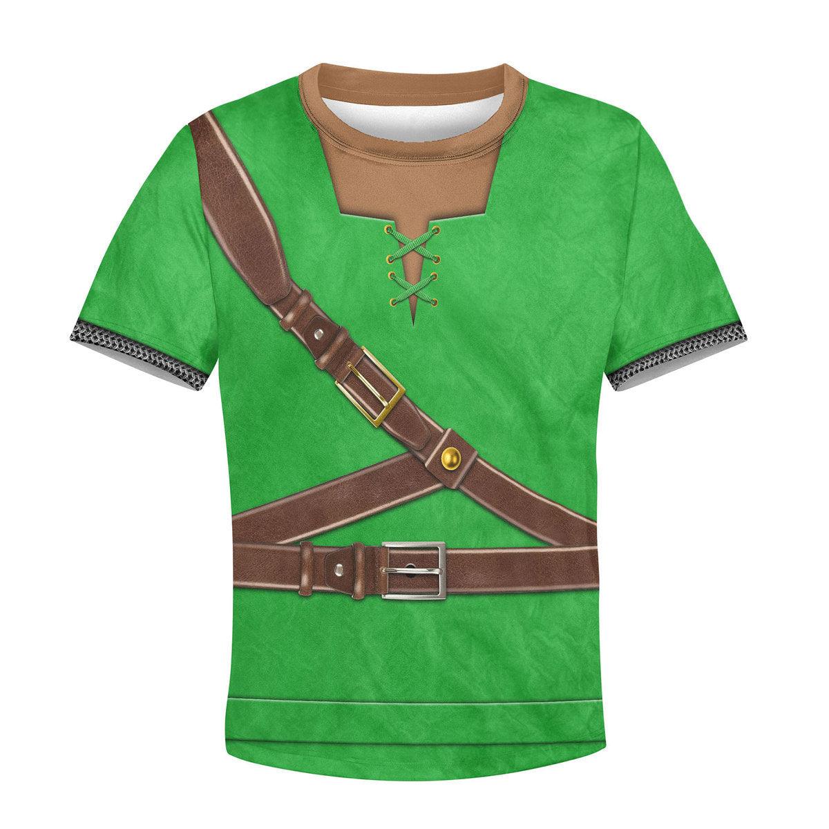 Link Iconic Shield Kid Tops Hoodie Sweatshirt T-Shirt 50% off - Gearhomie.com