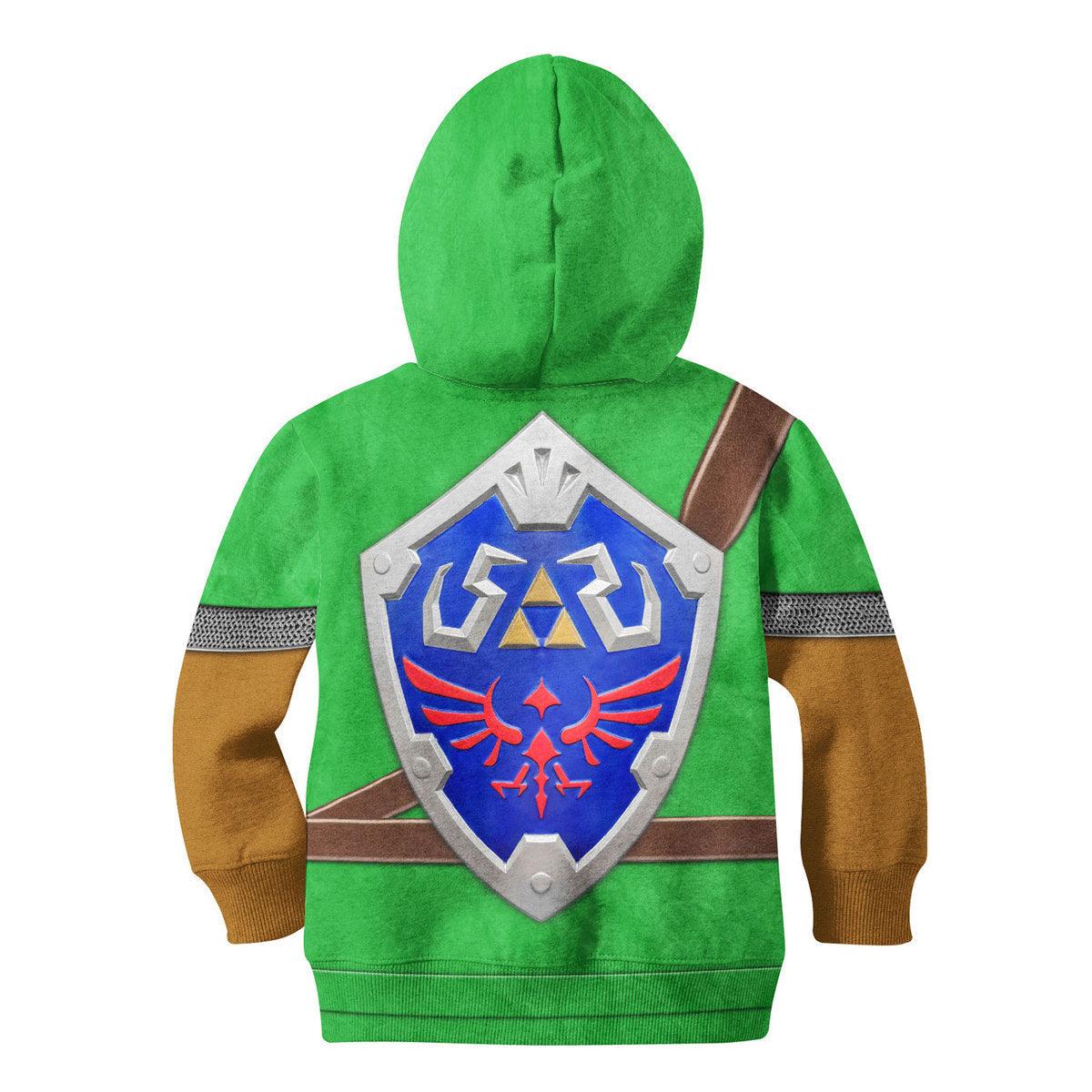 Link Iconic Shield Kid Tops Hoodie Sweatshirt T-Shirt 50% off - Gearhomie.com