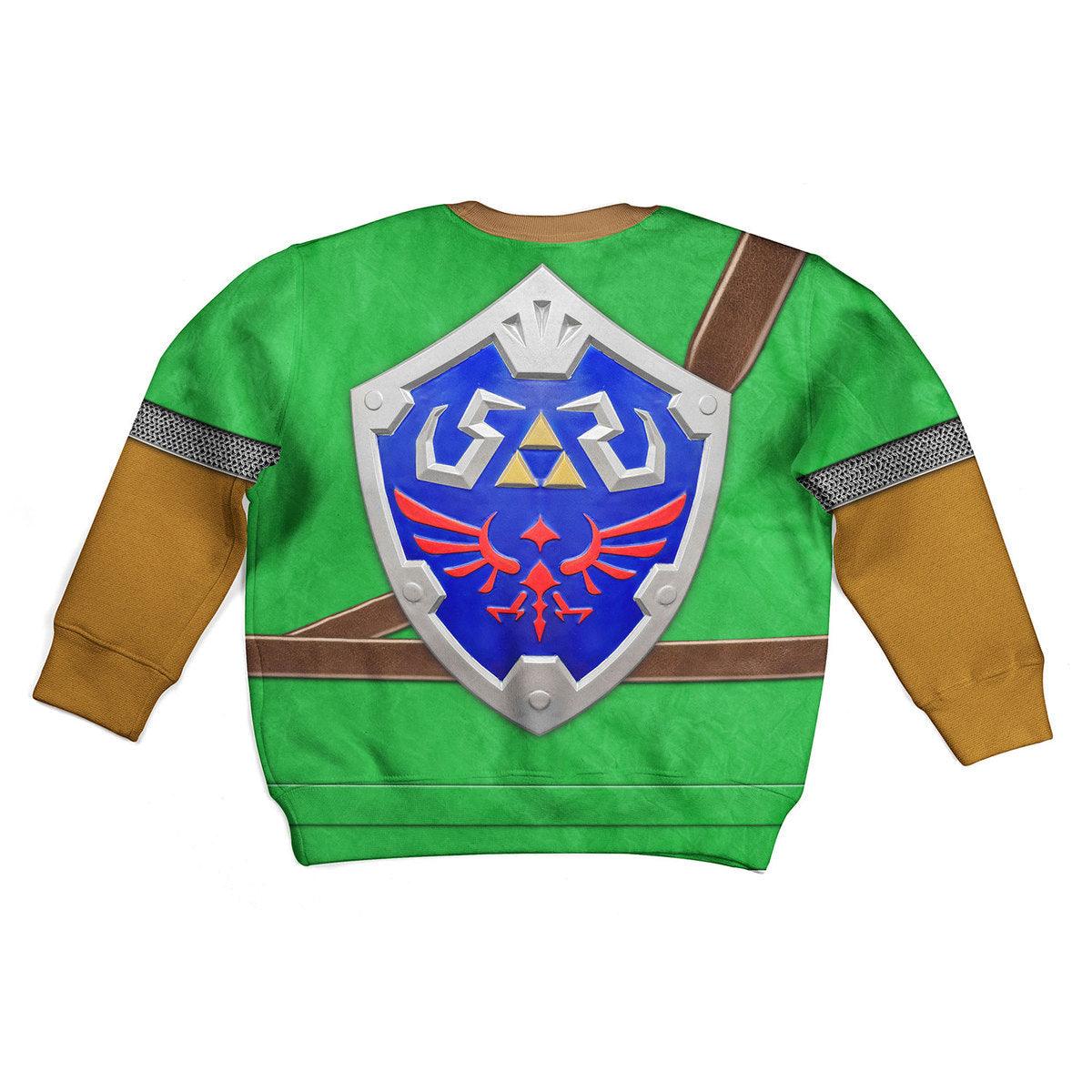 Link Iconic Shield Kid Tops Hoodie Sweatshirt T-Shirt 50% off - Gearhomie.com