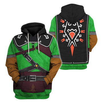 Link Iconic Tears Of The Kingdom Costume Unisex Hoodie Sweatshirt T-shirt Sweatpants Cosplay - Gearhomie.com