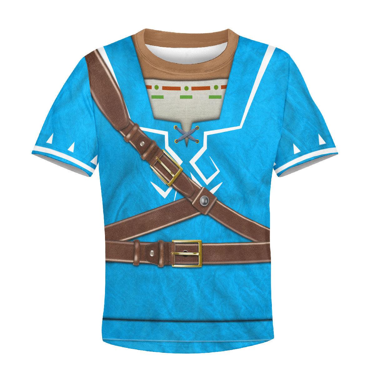 Link Zelda Champion's Tunic Kid Tops Hoodie Sweatshirt T-Shirt - Gearhomie.com