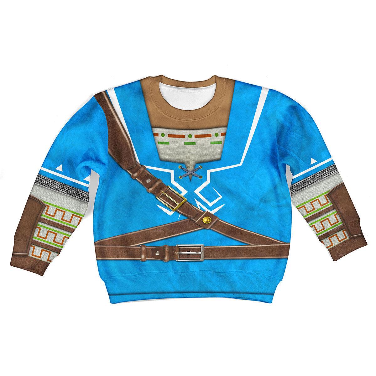 Link Zelda Champions Tunic Shield Kid Tops Hoodie Sweatshirt T-Shirt 50% off - Gearhomie.com