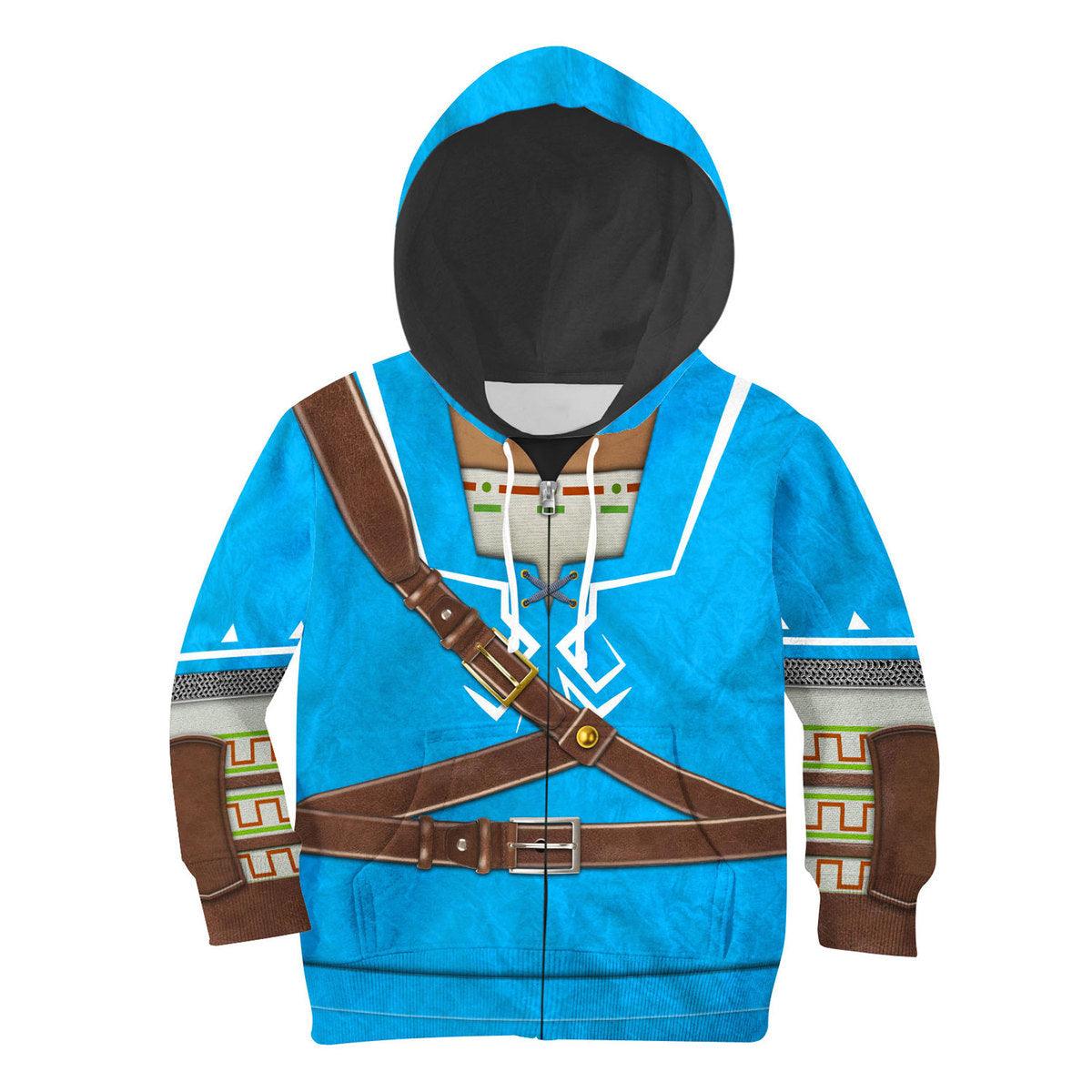 Link Zelda Champions Tunic Shield Kid Tops Hoodie Sweatshirt T-Shirt 50% off - Gearhomie.com