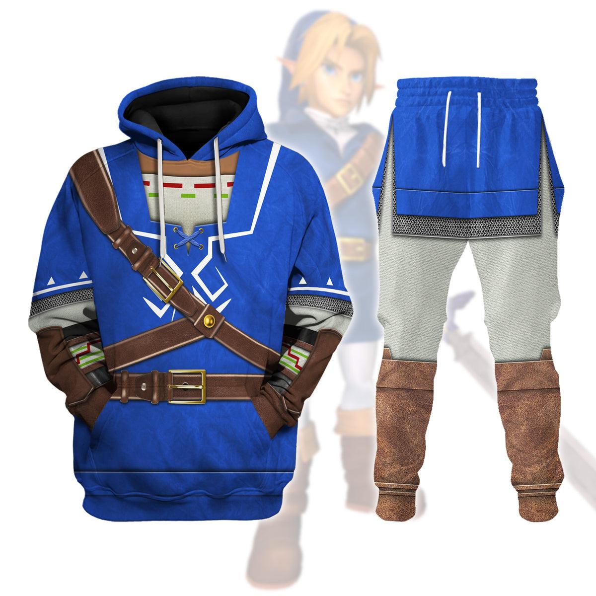 Link Zora Tunic Attire Unisex Hoodie Sweatshirt T-shirt Sweatpants Cosplay - Gearhomie.com
