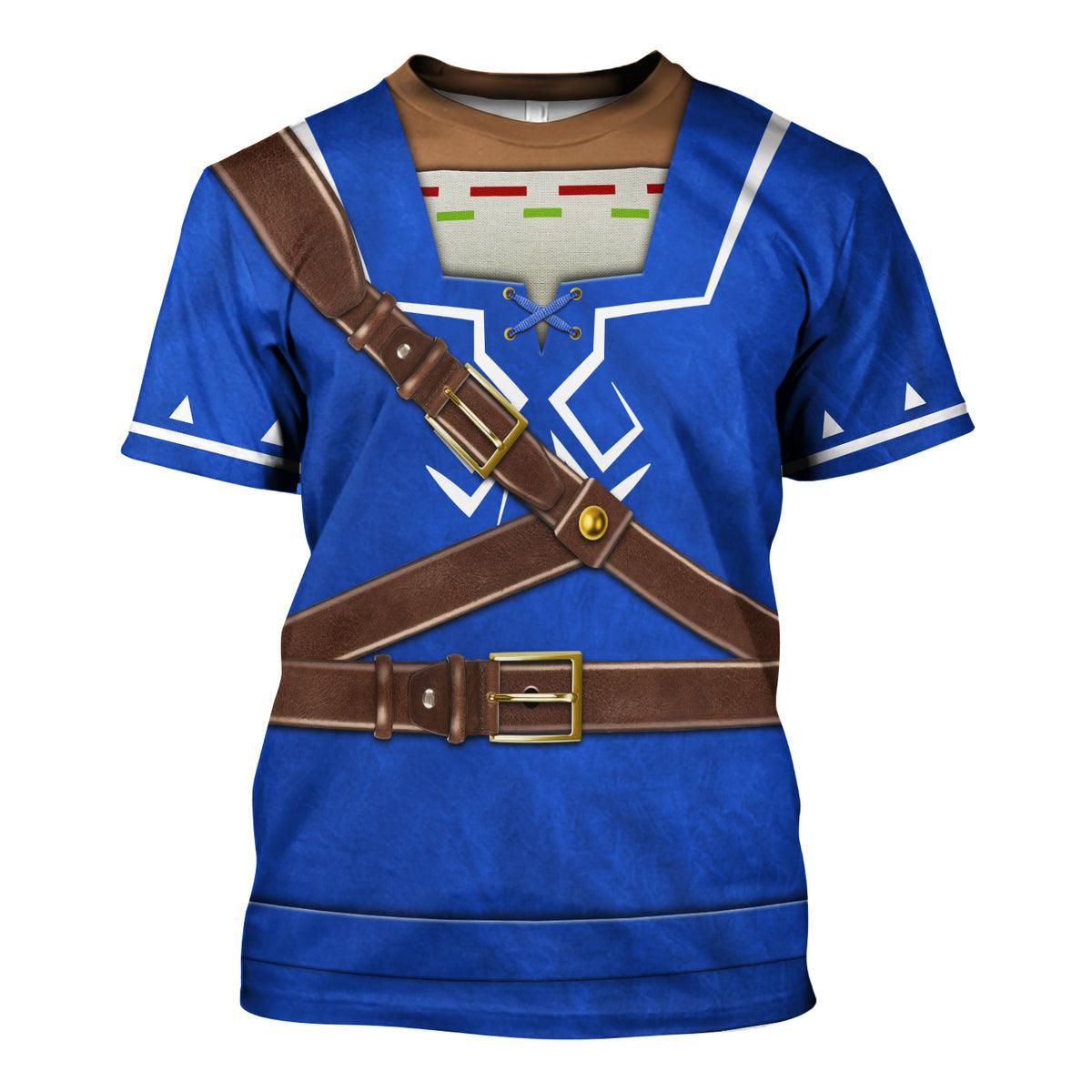 Link Zora Tunic Attire Unisex Hoodie Sweatshirt T-shirt Sweatpants Cosplay - Gearhomie.com