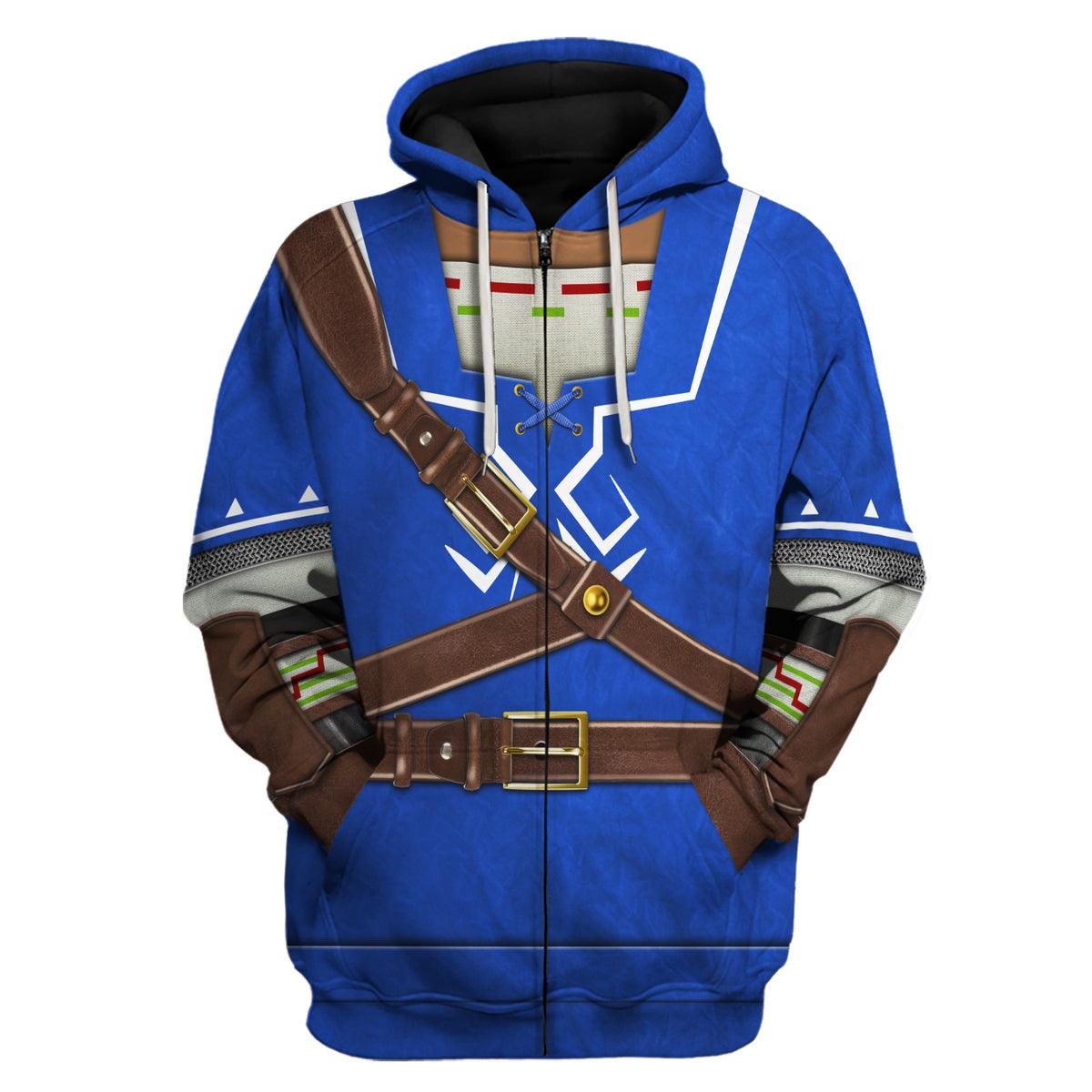 Link Zora Tunic Attire Unisex Hoodie Sweatshirt T-shirt Sweatpants Cosplay - Gearhomie.com