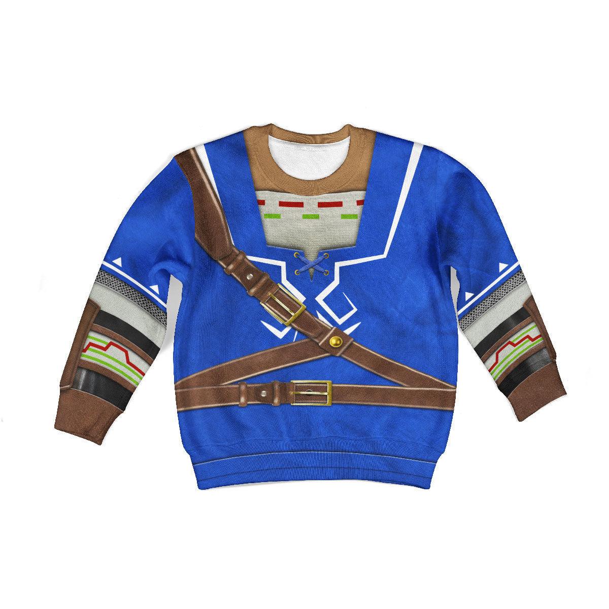 Link Zora Tunic Costume Kid Tops Hoodie Sweatshirt T-Shirt - Gearhomie.com