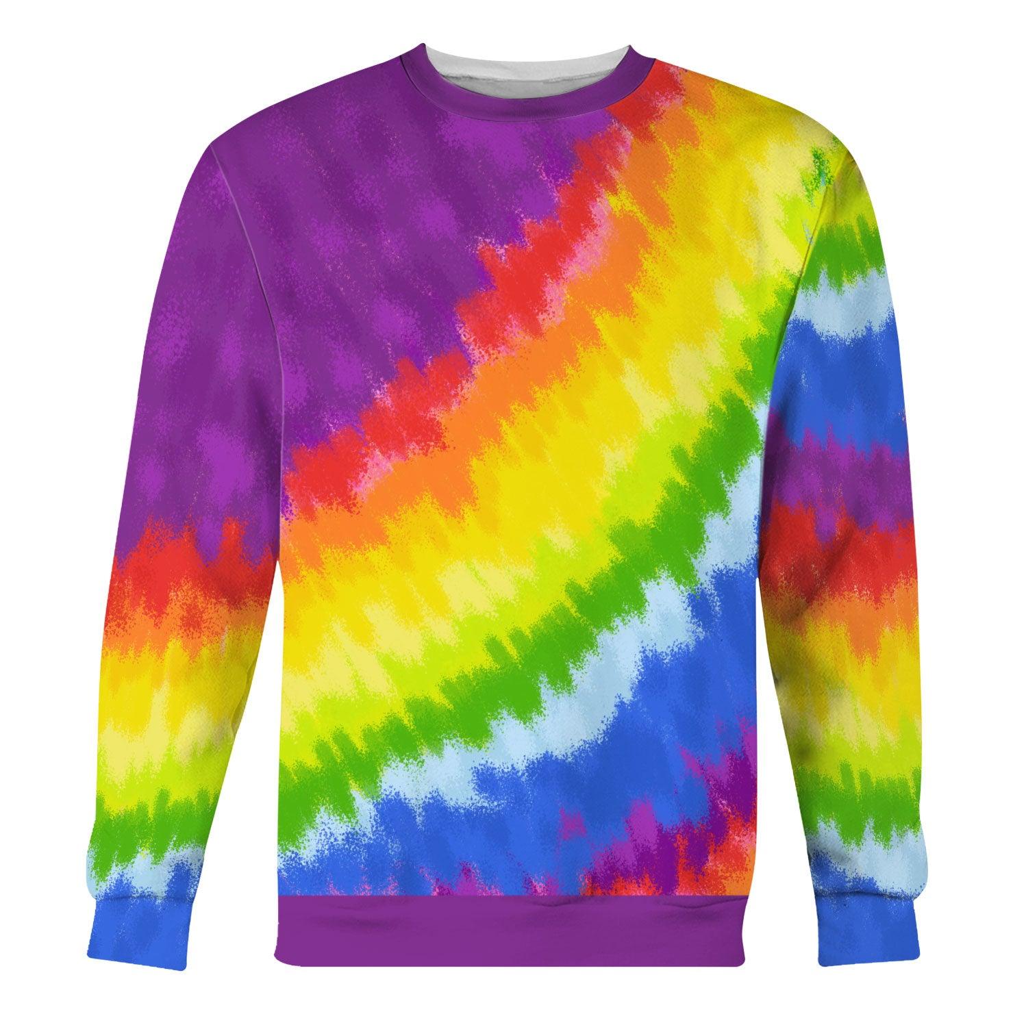 LQBTQ+ Rainbow Hoodie T-shirt Tops - DucG