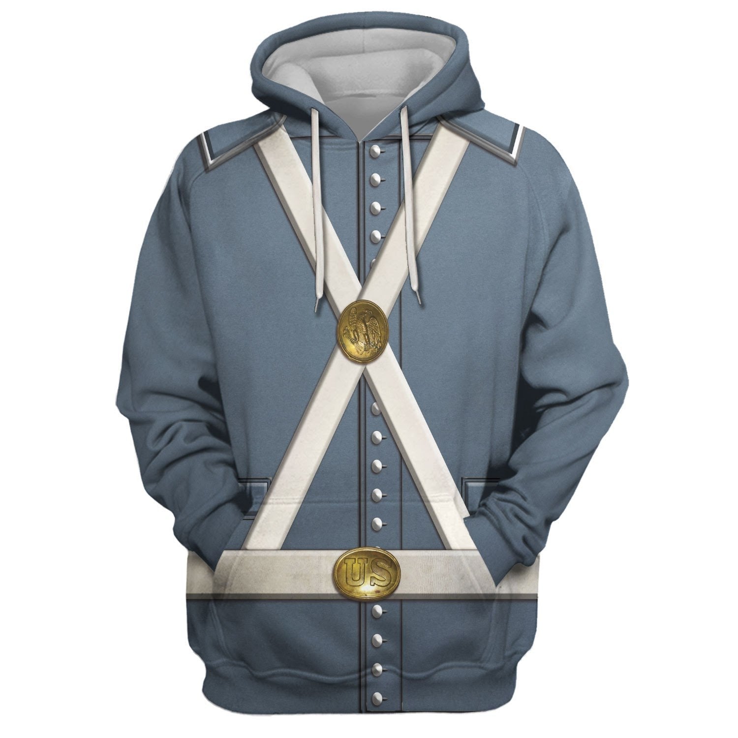 Mexican War Us Army Uniform Hoodie / S Qm503