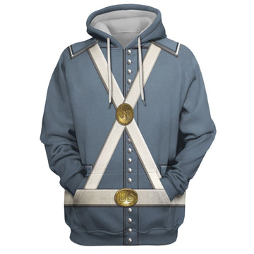 Mexican War Us Army Uniform Hoodie / S Qm503