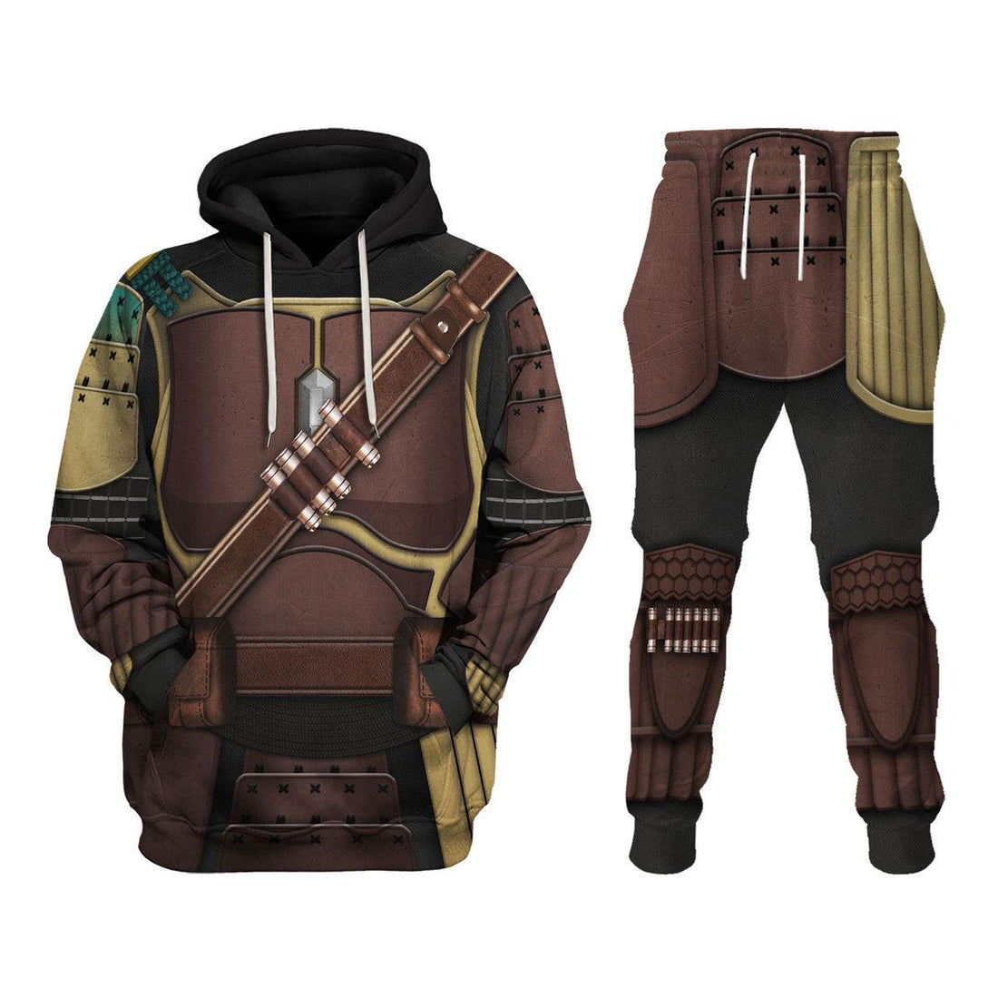 Mandalorian Samurai T-shirt Hoodie Sweatpants Apparel - Gearhomie.com