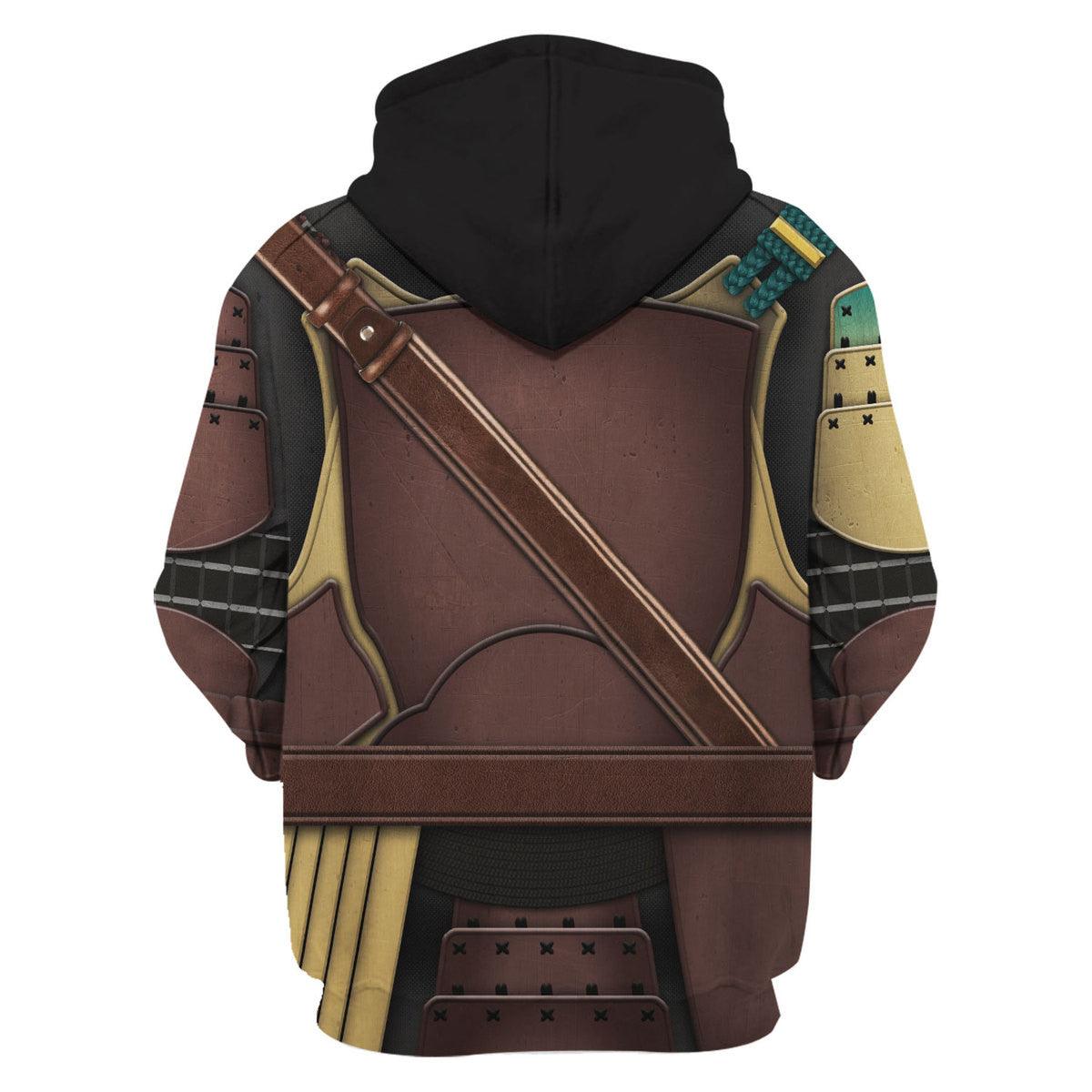 Mandalorian Samurai T-shirt Hoodie Sweatpants Apparel - Gearhomie.com