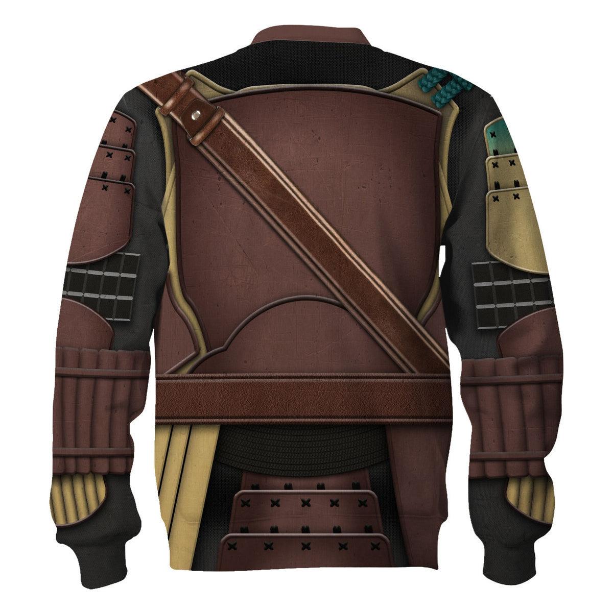 Mandalorian Samurai T-shirt Hoodie Sweatpants Apparel - Gearhomie.com