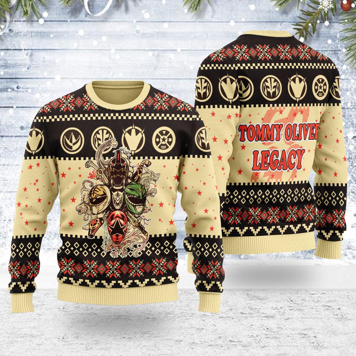 Merry Christmas Tommy Oliver Legacy Unisex Wool Sweater - Gearhomie.com