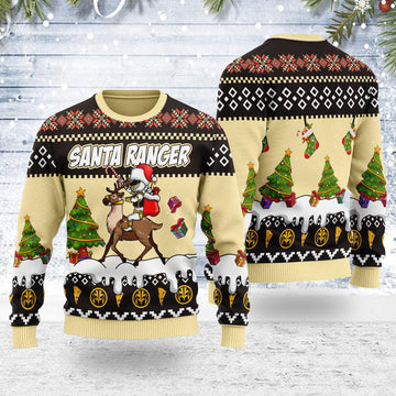 Merry Christmas Tommy Santa Ranger Unisex Wool Sweater - Gearhomie.com