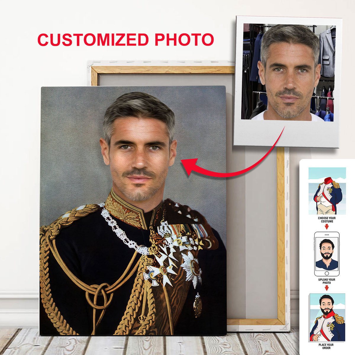 Personalized Canvas Wilhelm II German Emperor