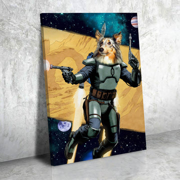 Customized Pet Canvas - Jango Fett
