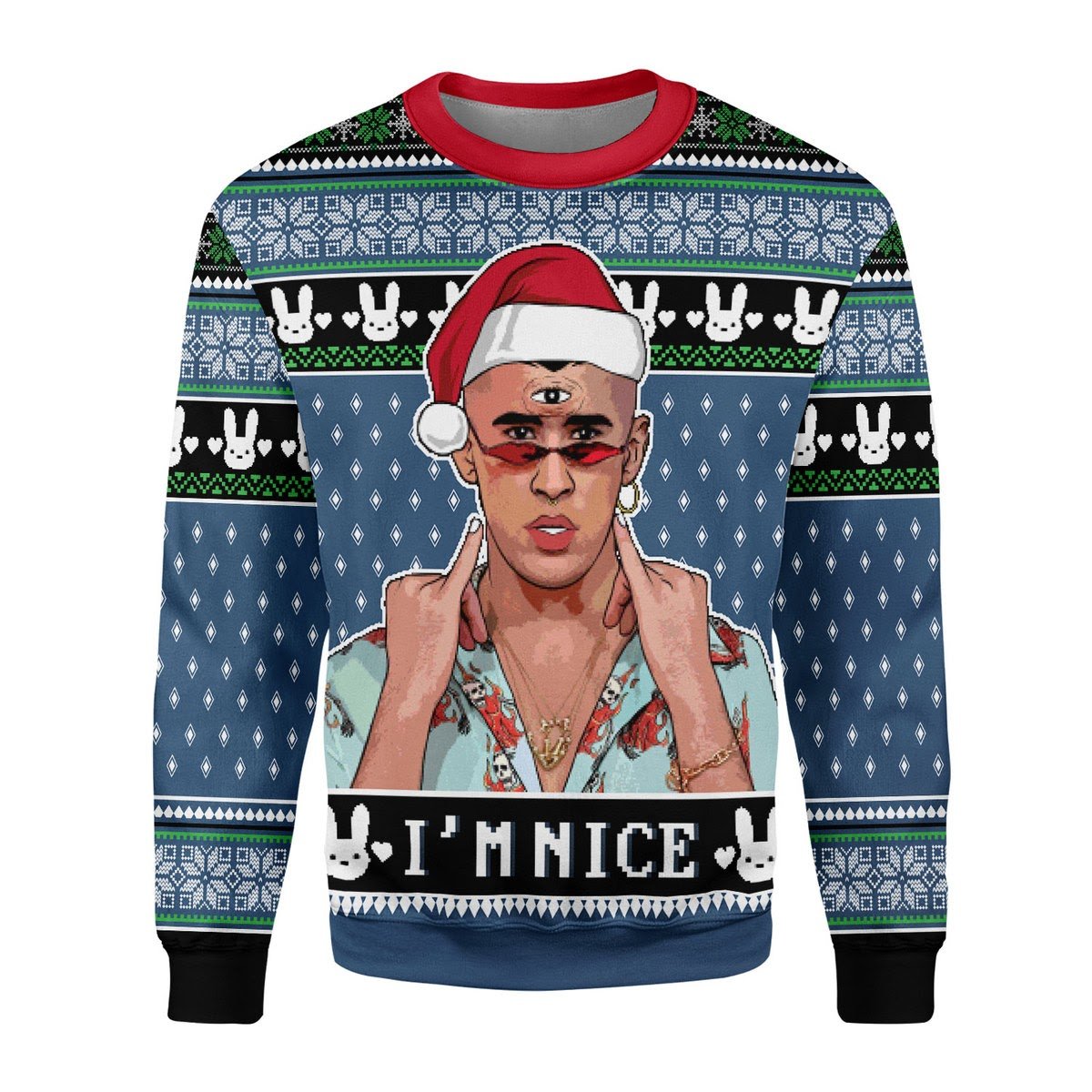 YMskins Christmas Sweater Pretty Fly For A White Guy Meme 3D Apparel