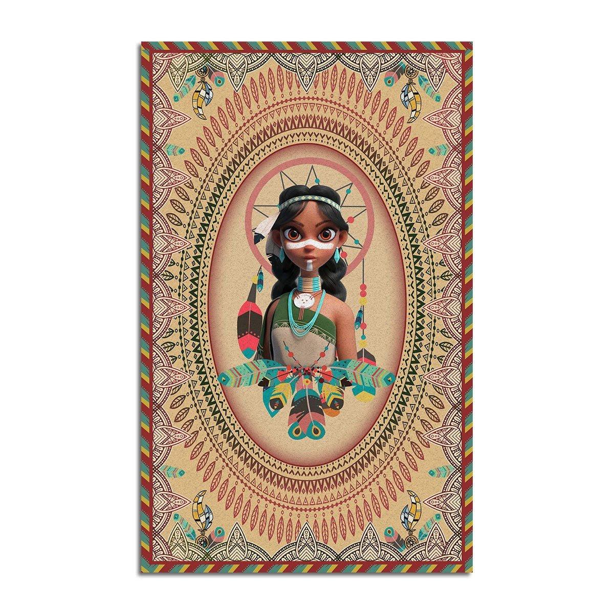 Native American Girl Rug - DucG