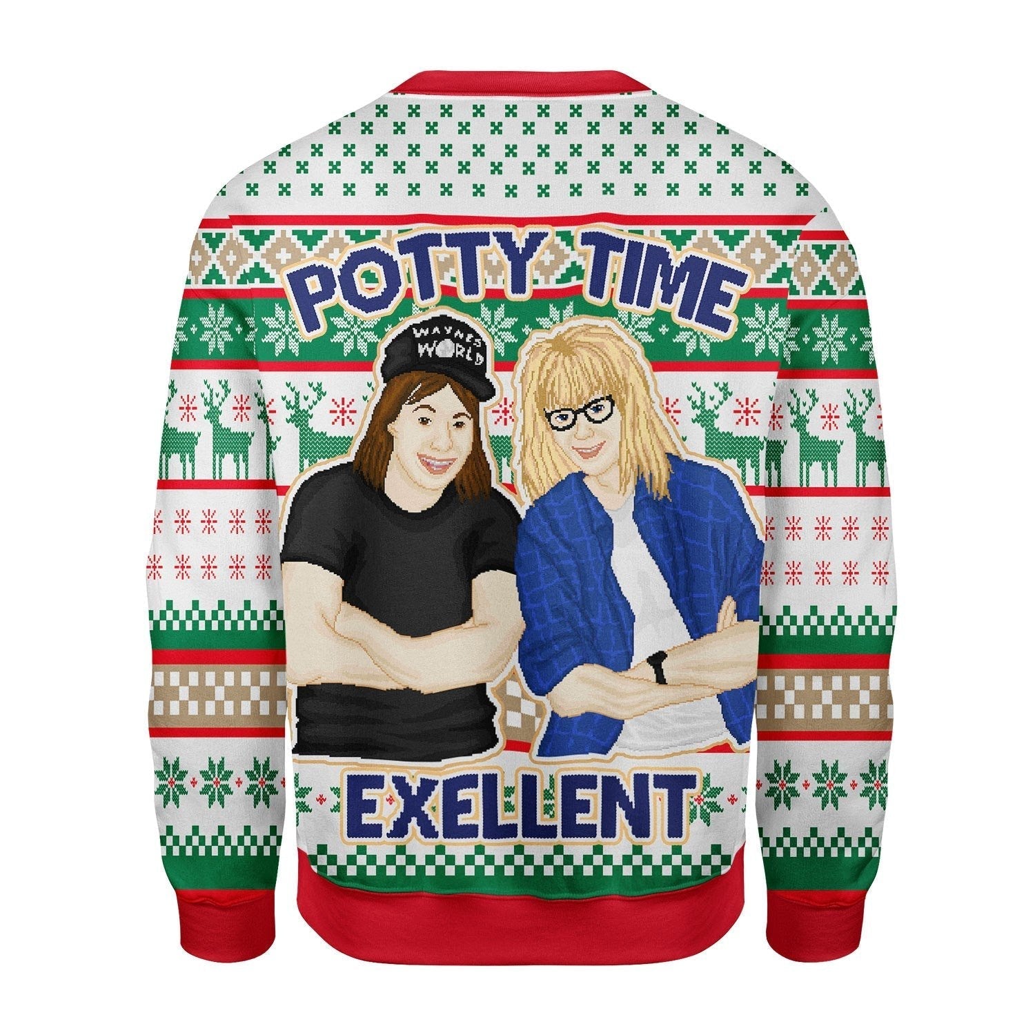 YMskins Christmas Sweater Potty Time Exellent 3D Apparel