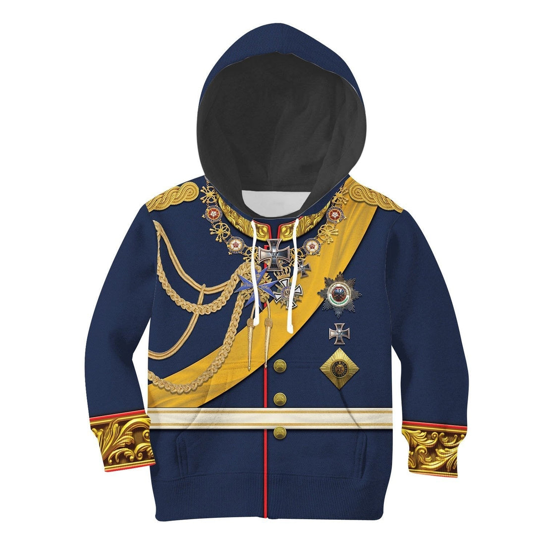 Frederick III German Emperor Kid Zip Hoodie