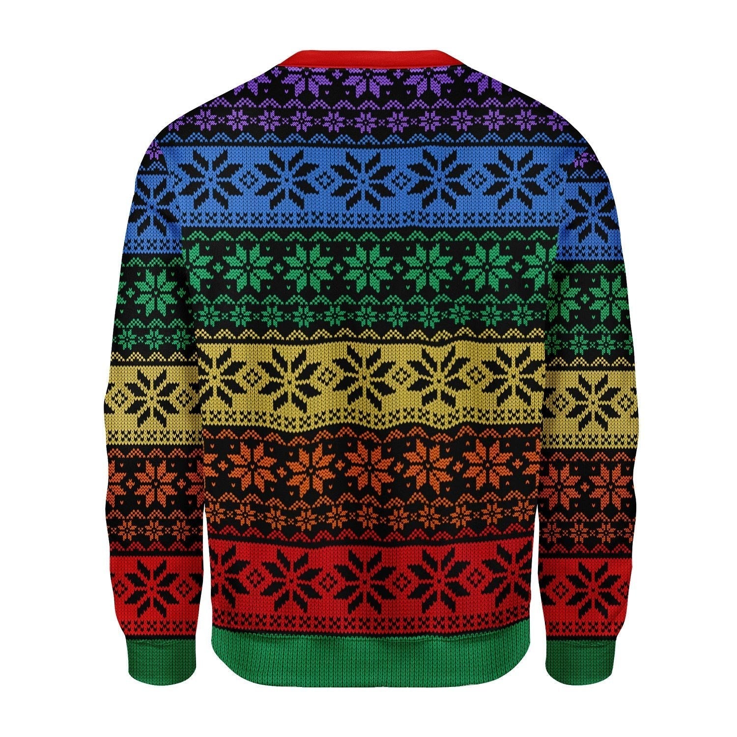 YMskins Christmas Sweater LGBT Pride Flag 3D Apparel