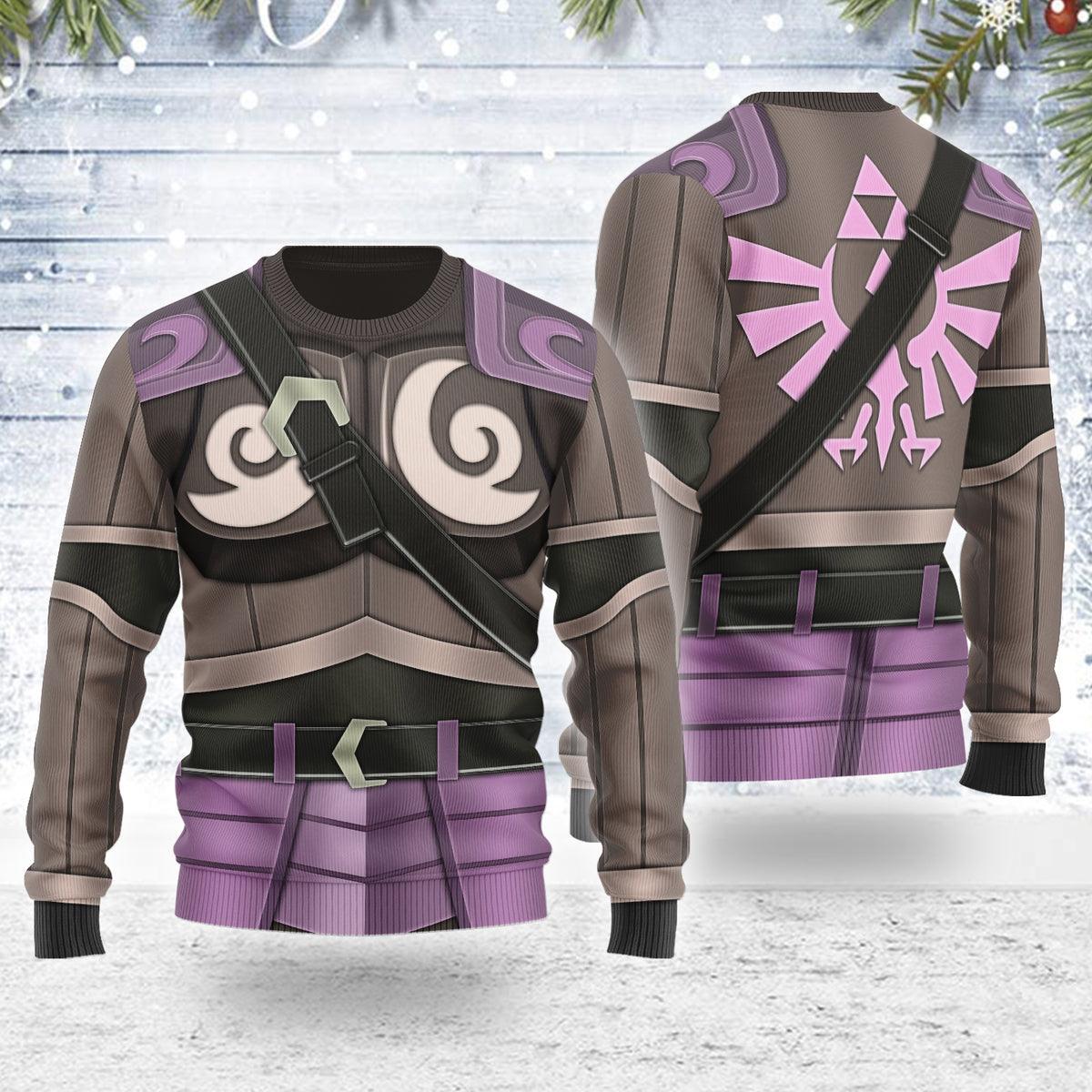 Phantom Armor Tri Force Heroes Themed Costume Unisex Christmas Wool Sweater - Gearhomie.com