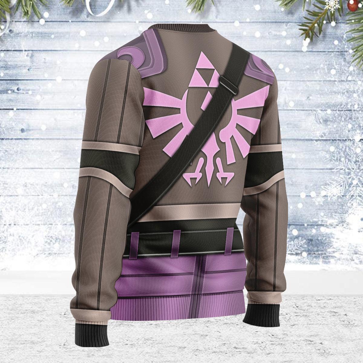 Phantom Armor Tri Force Heroes Themed Costume Unisex Christmas Wool Sweater - Gearhomie.com