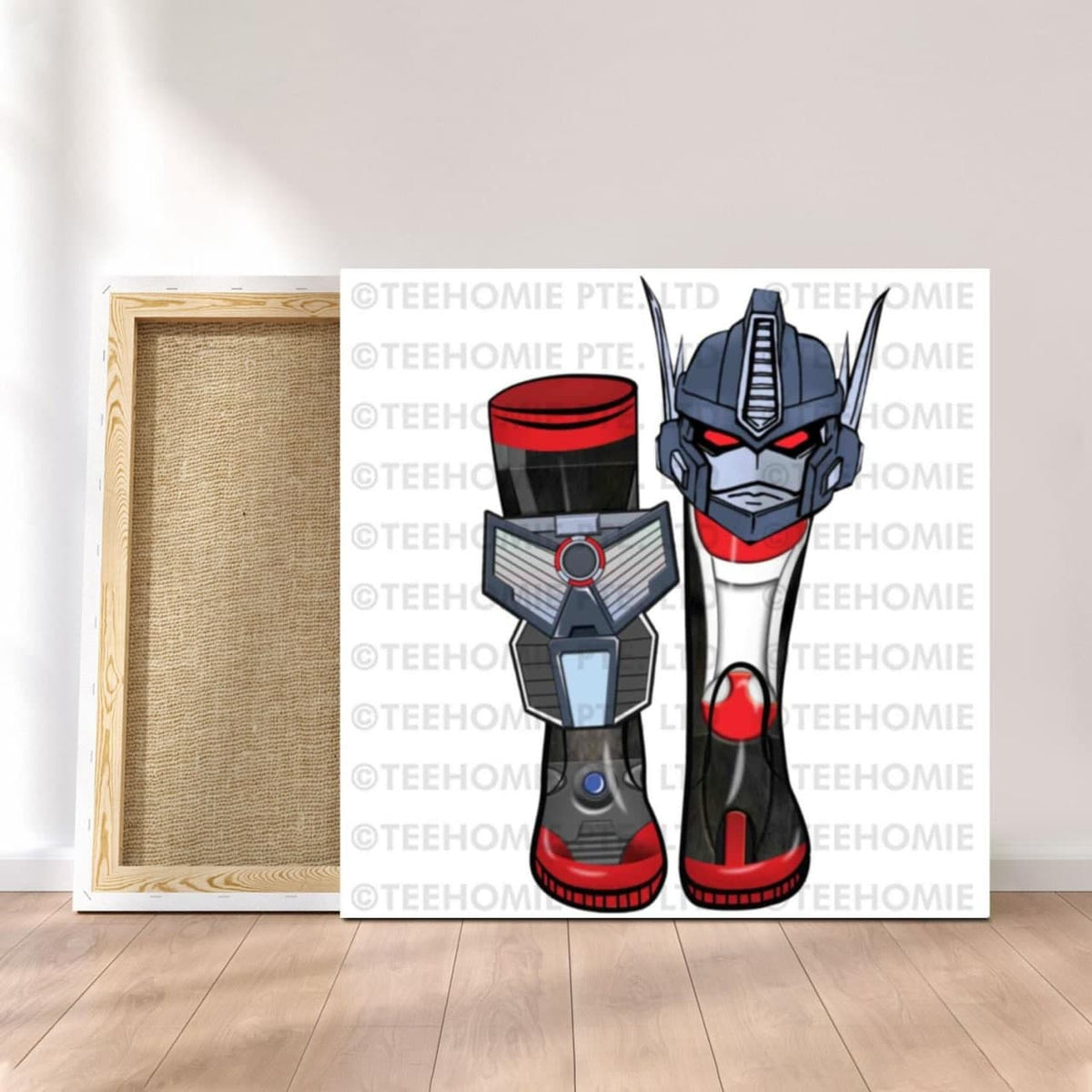 Customized Canvas Poster Wall Art Optimus Primal BW Bootstyle