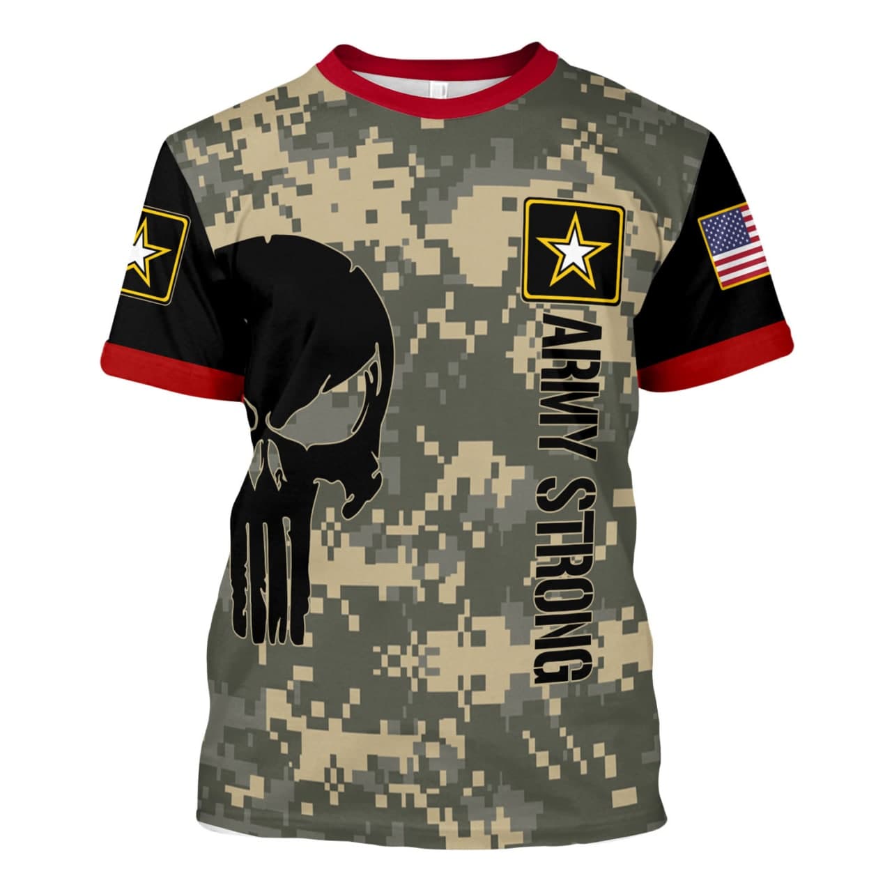 YMskins T-shirt US Army Sapper U.S. Army Vintage Infantry Ranger Apfu P Army 3D Apparel