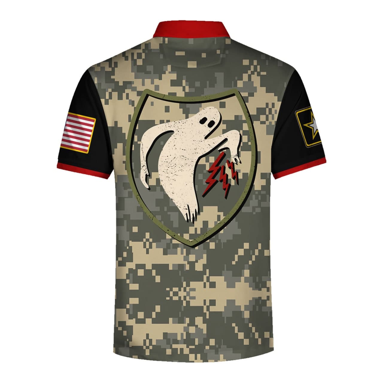 YMskins Polo Shirt Jobs With Benefits Near Me Vintage Ghost Army WW2 Allied Unit 3D Apparel