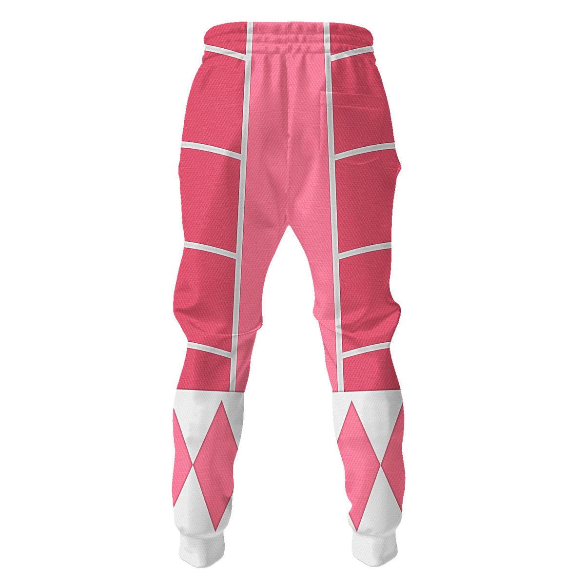Pink Ranger Mighty Morphin Cosplay Hoodies Sweatshirt T-shirt Hawaiian - Gearhomie.com