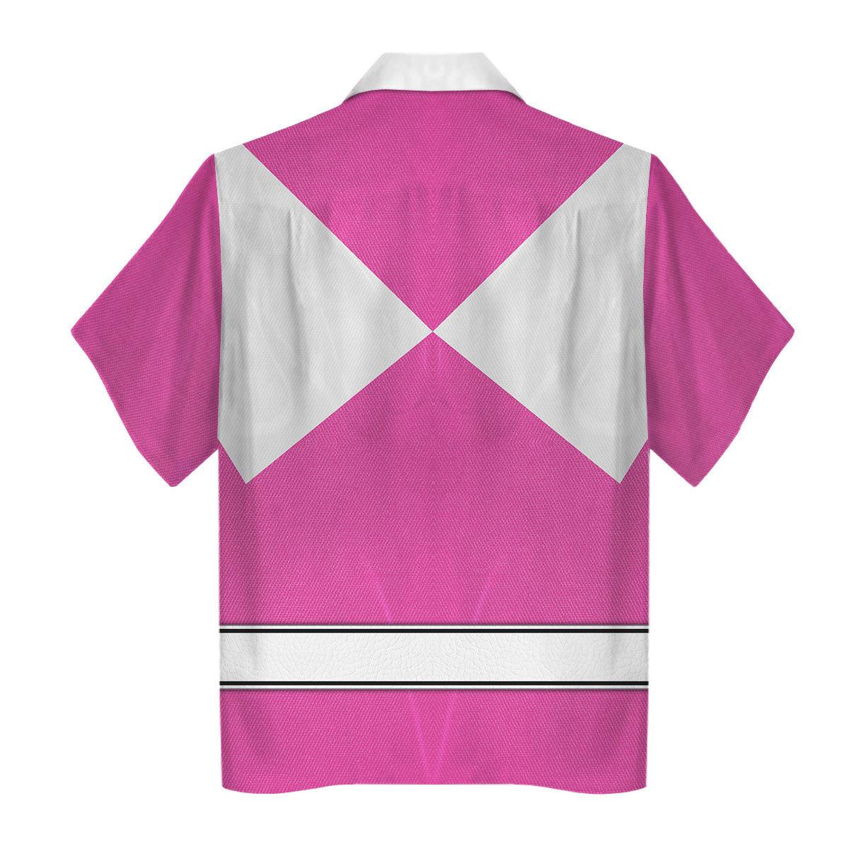 Pink Ranger Mighty Morphin Hoodies Sweatshirt T-shirt Hawaiian Tracksuit - Gearhomie.com