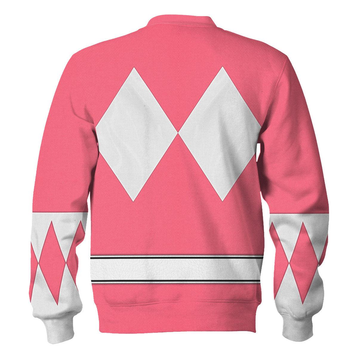 Pink Ranger Mighty Morphin The Movie (1995) Hoodies Sweatshirt T-shirt Hawaiian - Gearhomie.com