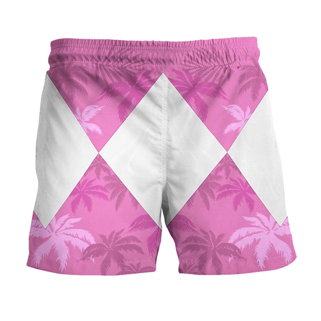 Pink Ranger x Tommy Vercetti MLB Jersey Shirt Beach Shorts - Gearhomie.com