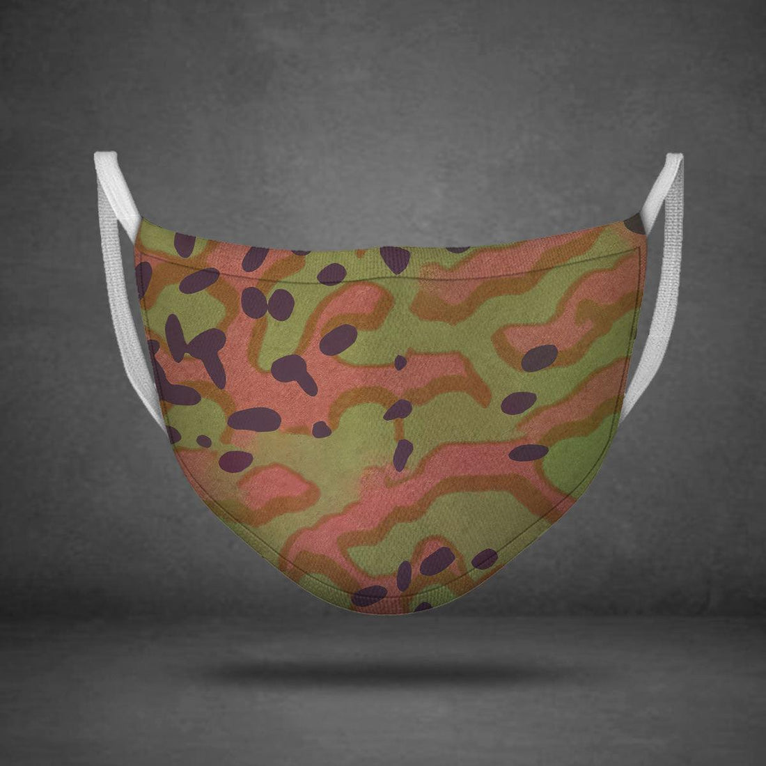 Platanenmuster German World War II Camouflage Patterns Face Mask - OodieGang