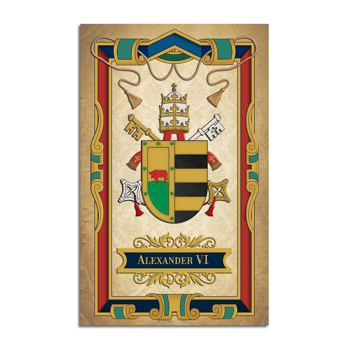Pope Alexander VI Coat of Arms Rug - OodieGang