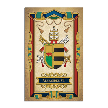 Pope Alexander VI Coat of Arms Rug - OodieGang