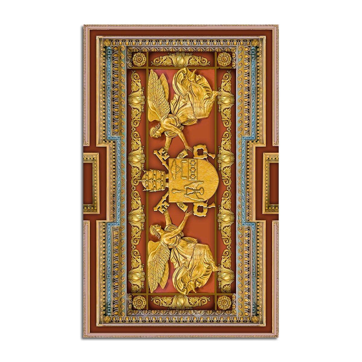Pope Gregory XVI Coat Of Arms Rug - CustomsPig