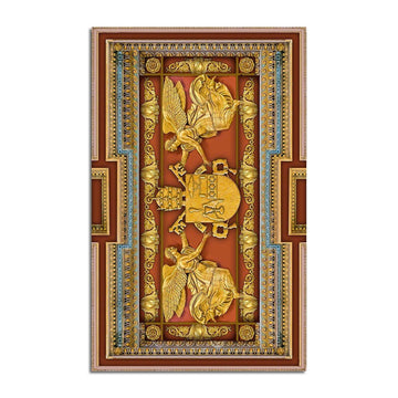 Pope Gregory XVI Coat Of Arms Rug - CustomsPig