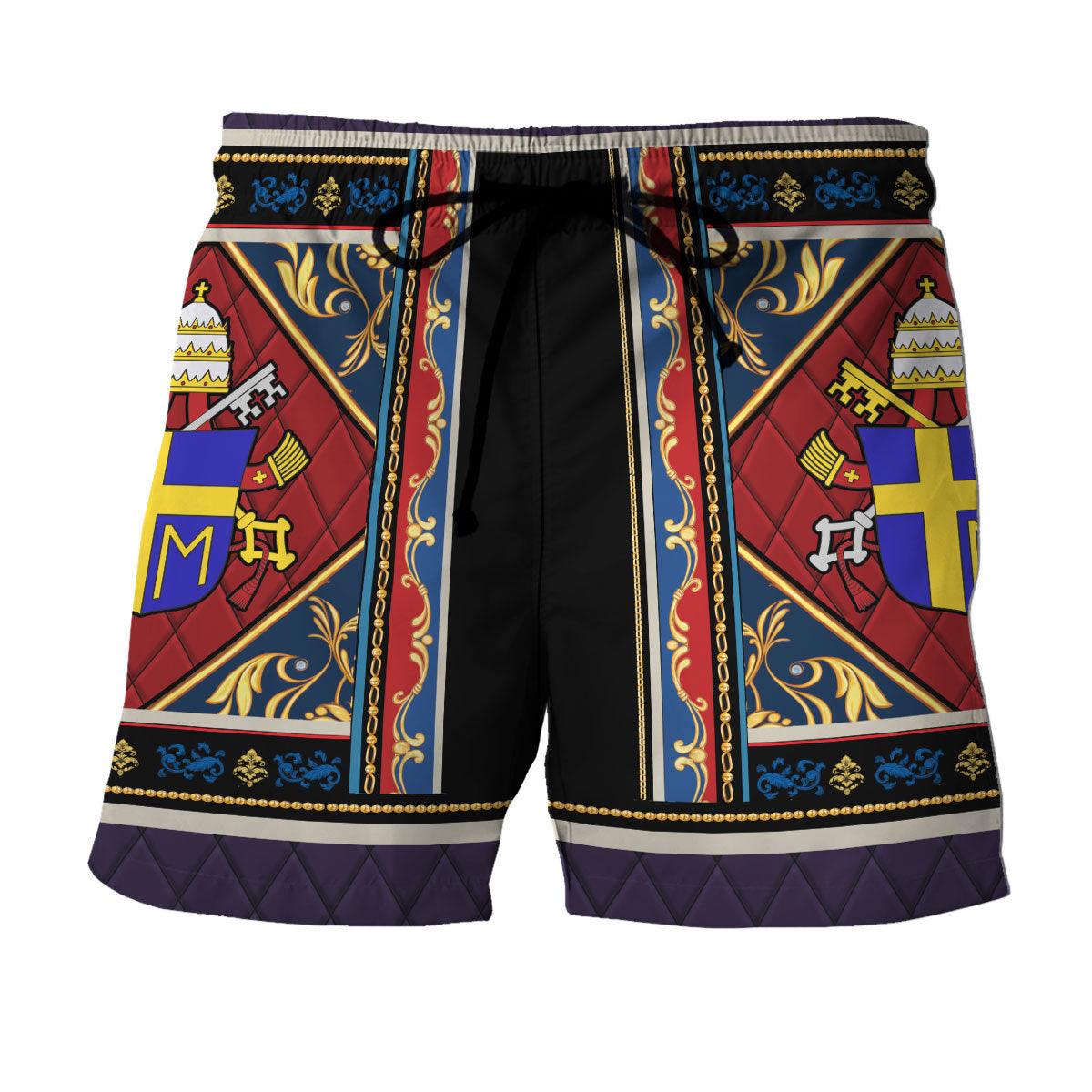 Pope John Paul II Stained Glass Hawaiian Shirt - Gearhomie.com