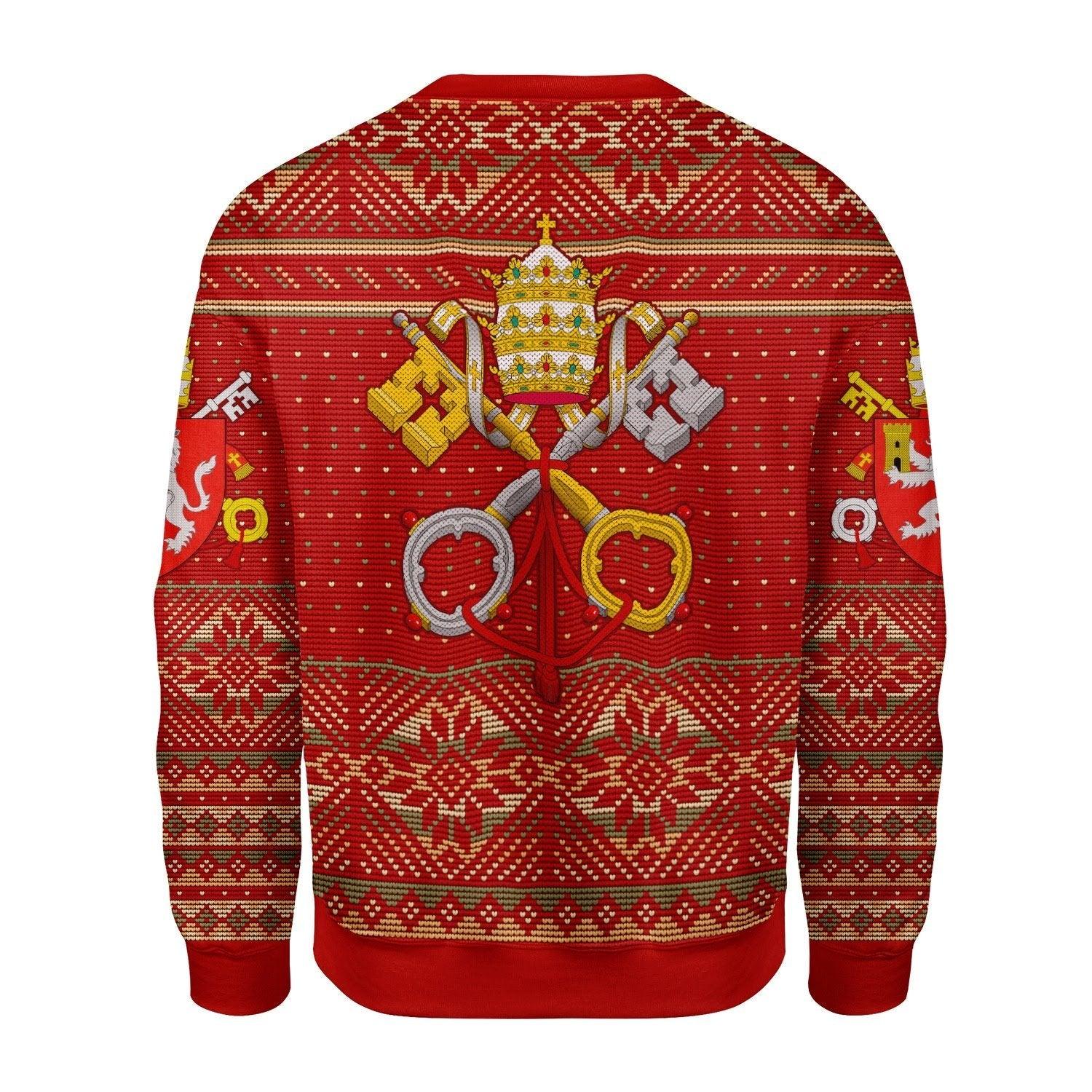 Pope Leo XII Coat of Arms Christmas Sweater - DucG