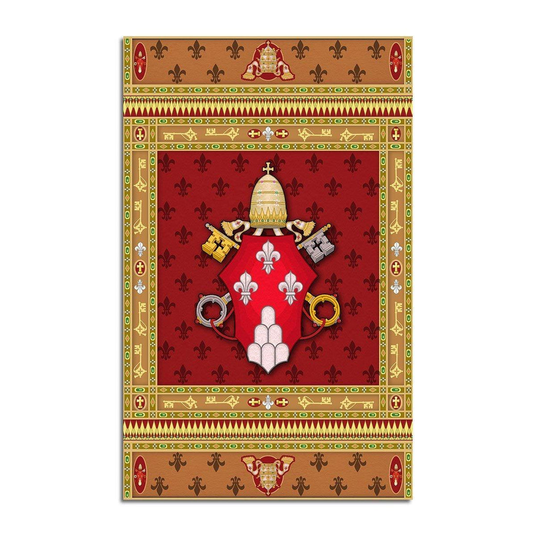Pope Paul VI Coat of Arms Rug - OodieGang