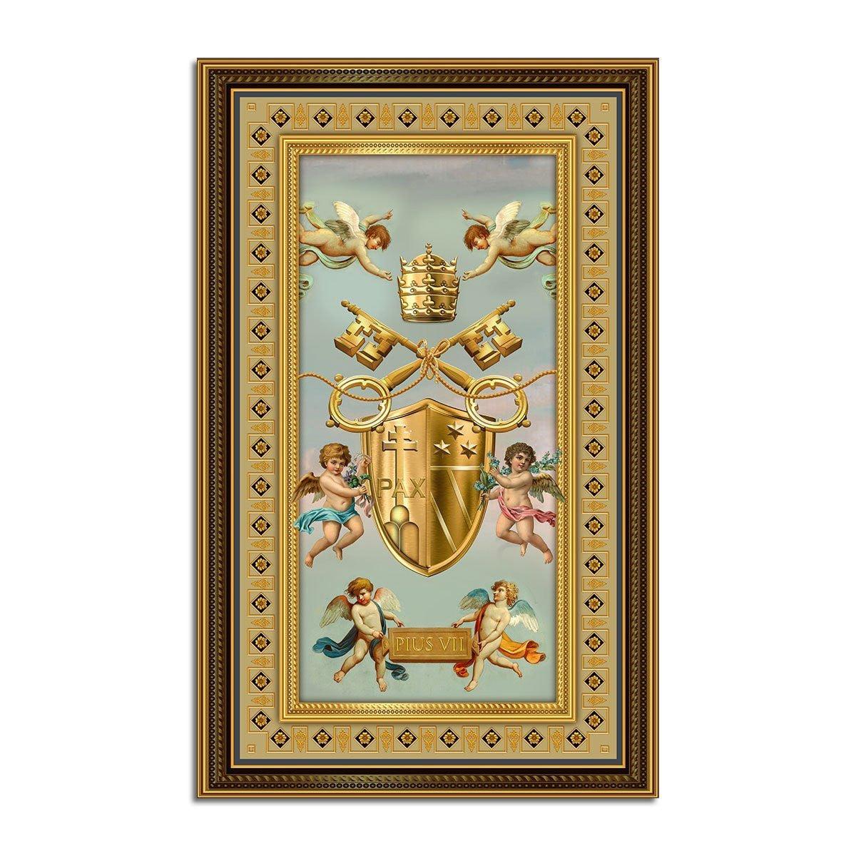 Pope Pius VII Coat Of Arms Rug - OodieGang
